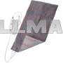 Массажный и согревающий коврик для спины Massaging weighted heating pad в чехле Gray